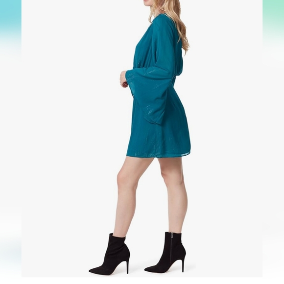 Jessica Simpson Womens Amella Slit-Sleeve Dress . Ocean Depths XS - Picture 3 of 12